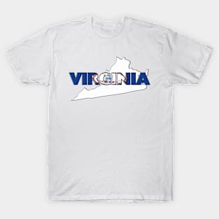 Virginia Colored State Letters T-Shirt